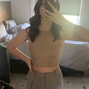 Aritzia Small Knit Crop Top